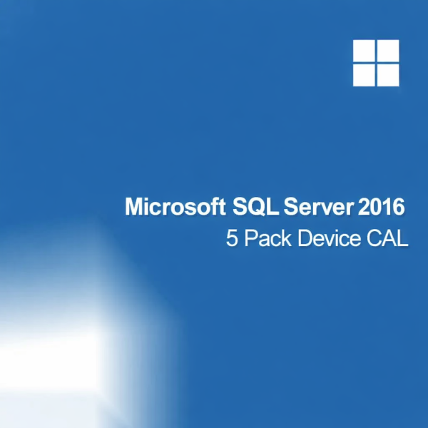Microsoft SQL Server 2016 - 5 Pack Device CALs