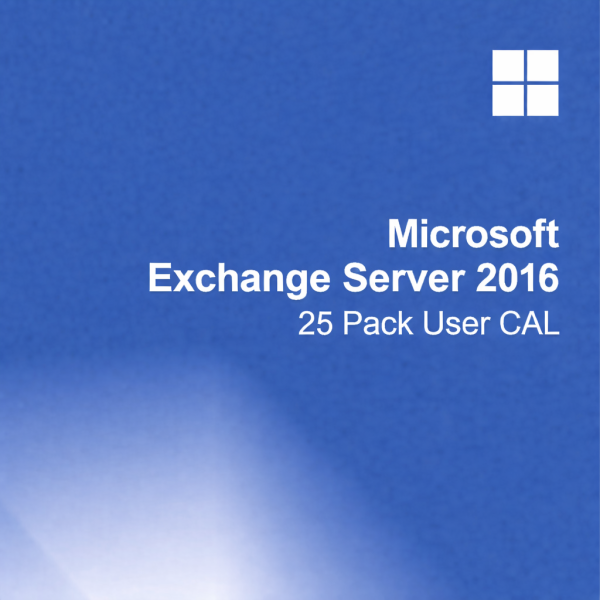 Microsoft Exchange Server 2016 - 25 Pack User CAL