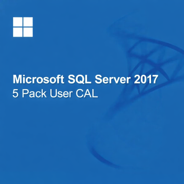 MICROSOFT SQL SERVER 2017 - 5 PACK USER CAL