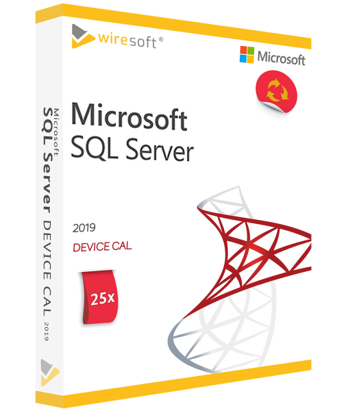 Microsoft SQL Server 2019 - 25 Pack Device CALs