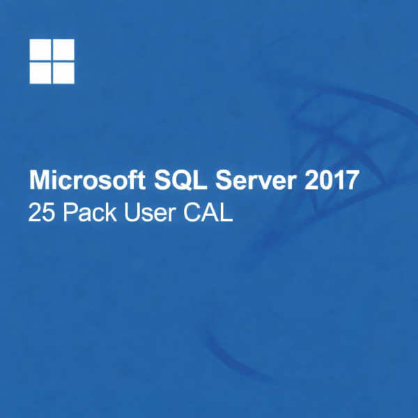 Microsoft SQL Server 2017 - 25 Pack User CAL