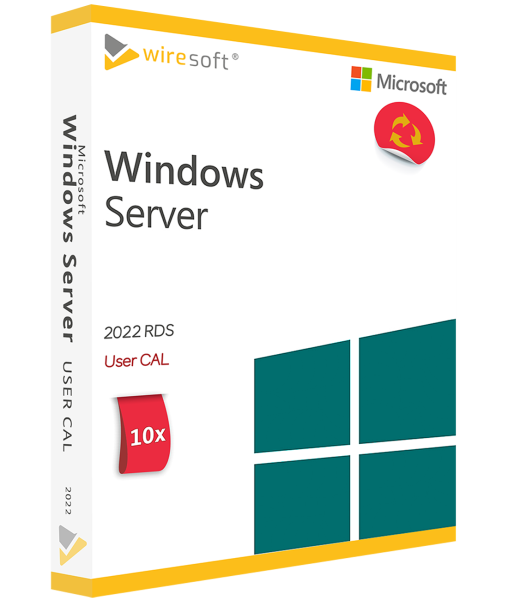 MICROSOFT REMOTE DESKTOP SERVICES 2022 - 10 PACK USER CAL