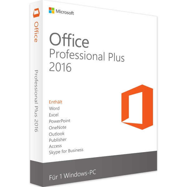MICROSOFT OFFICE 2016 PROFESSIONAL PLUS