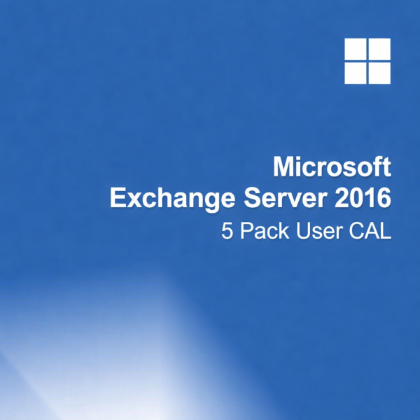 MICROSOFT EXCHANGE SERVER 2016 - 5 PACK USER CAL