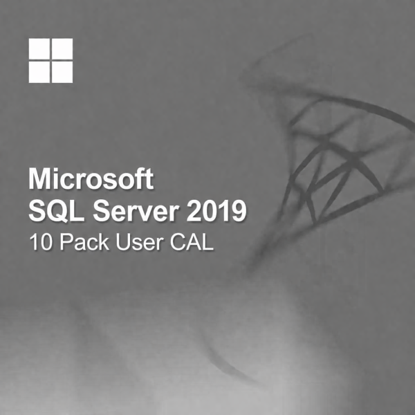 Microsoft SQL Server 2019 - 10 Pack User CALs